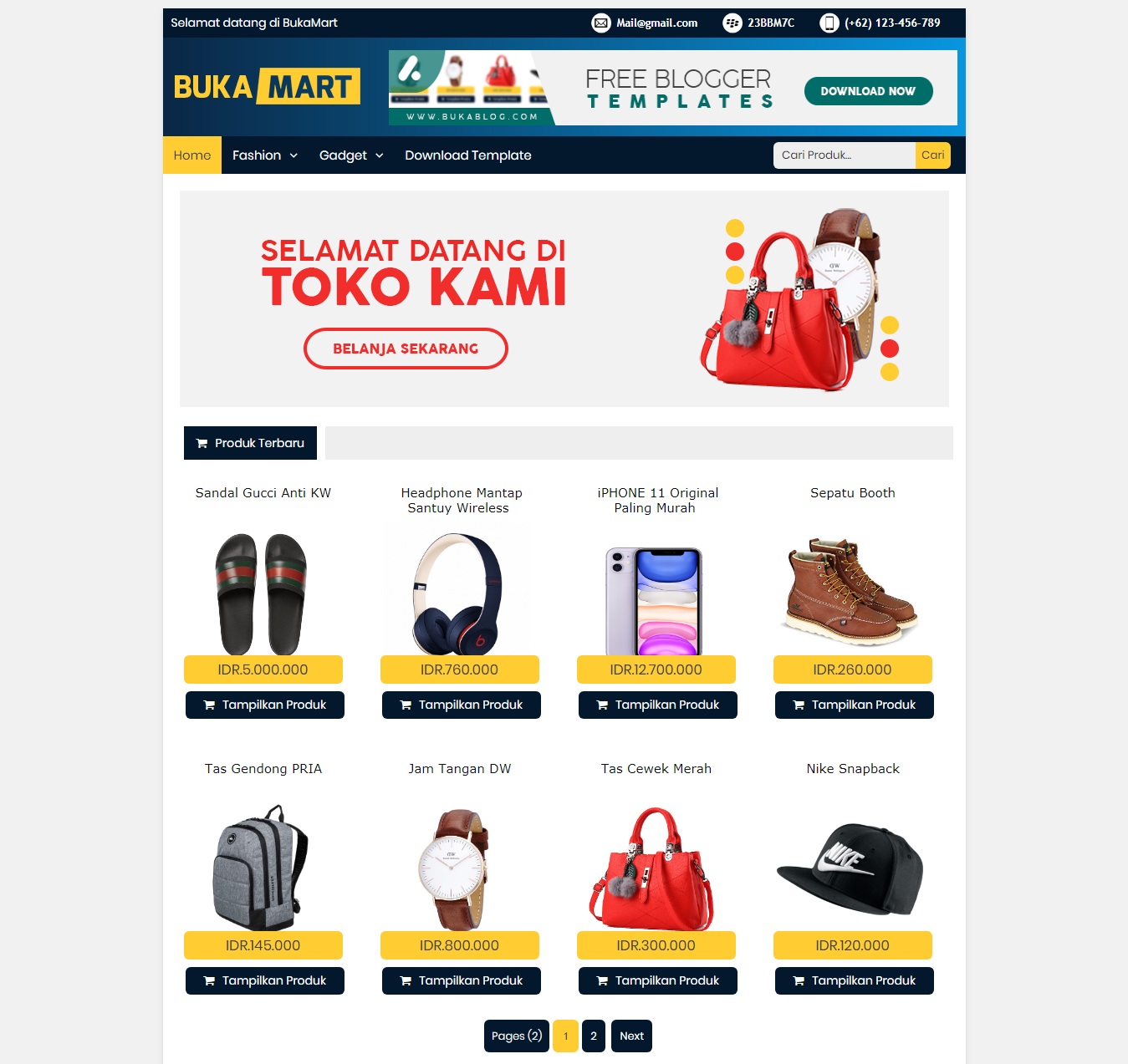 Cara Membuat Website Toko Online Gratis Terpercaya Dengan Blogspot 