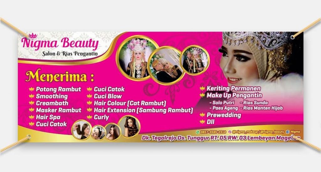 Banner Nigma Beauty Salon dan Rias Pengantin