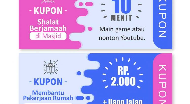 Desain Kupon  Untuk Anak Mendidik Anak Menghargai Sebuah 