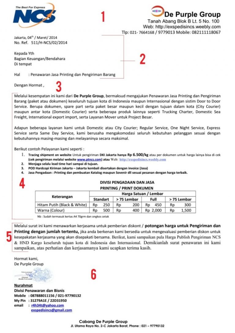 12+ Contoh Surat Penawaran Kerjasama, Harga, Barang, Jasa – SerbaBisnis