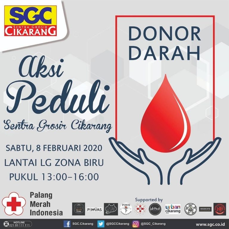 Sentra Grosir Cikarang, Donor Darah - SerbaBisnis