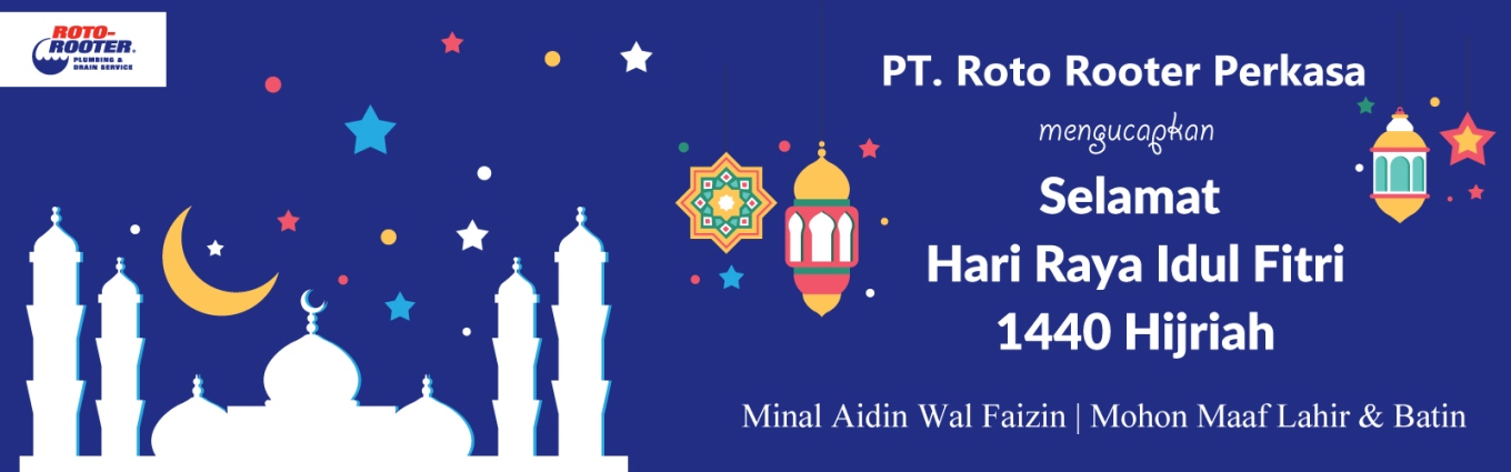 Banner Hari Raya Idul Fitri PT. Roto Rooter Perkasa