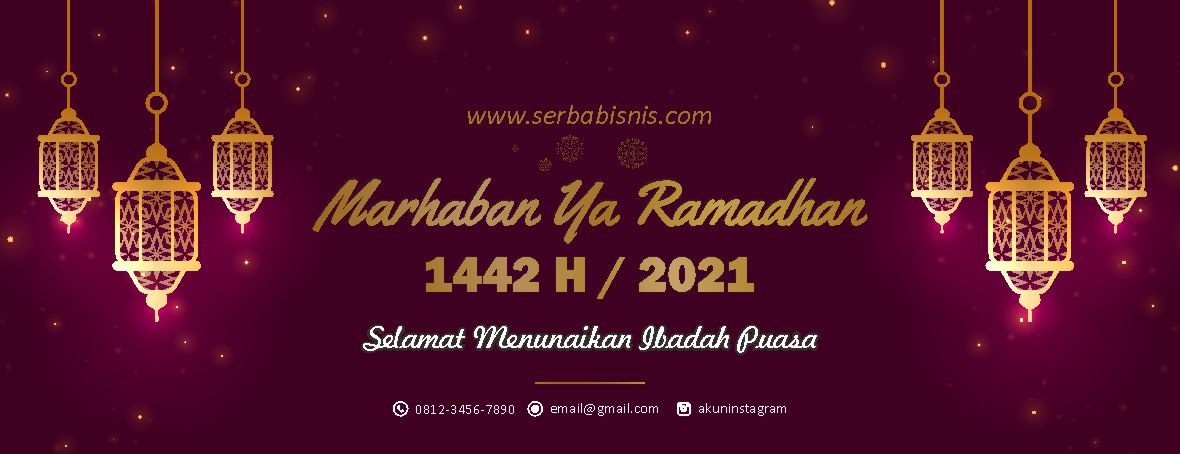 Banner Marhaban Ya Ramadhan 1442H 2021