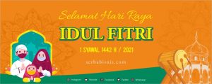 Banner Spanduk Idul Fitri 1442H 2021