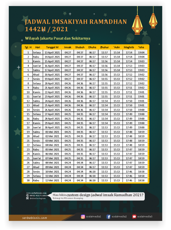 Indonesiajadwalimsyakiyah2021