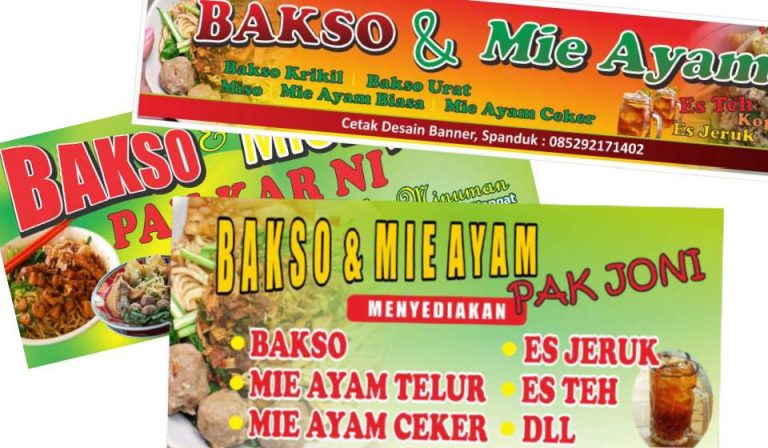 3+ Desain Banner Spanduk Bakso dan Mie Ayam cdr – SerbaBisnis