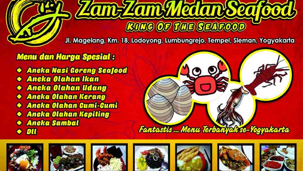 Spanduk warung seafood zam zam jogja – SerbaBisnis