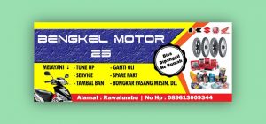 Banner Spanduk Bengkel Motor