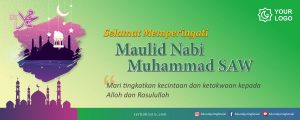 Spanduk Maulid Nabi Muhammad SAW