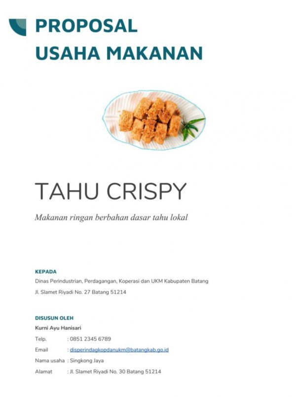 Cover Proposal Usaha – SerbaBisnis