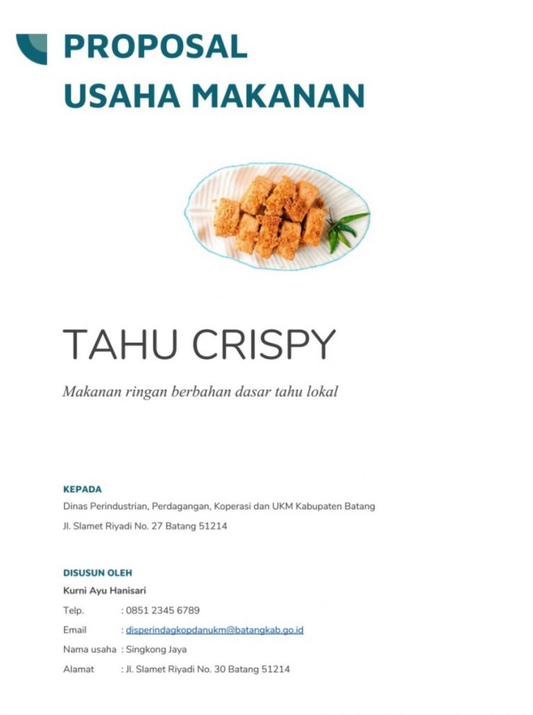 Cover Proposal Usaha