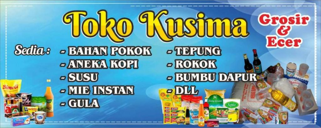 Desain Banner Toko Sembako Ruang Ilmu 7322