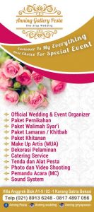 X banner Anning Wedding Organizer