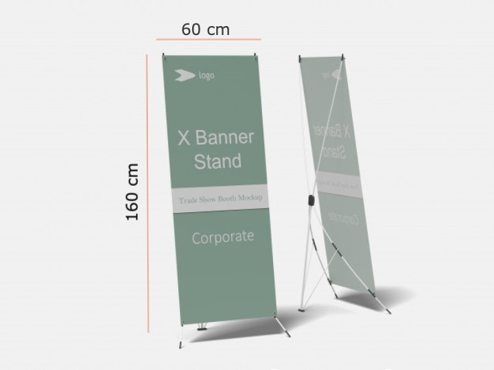 standar ukuran x-banner
