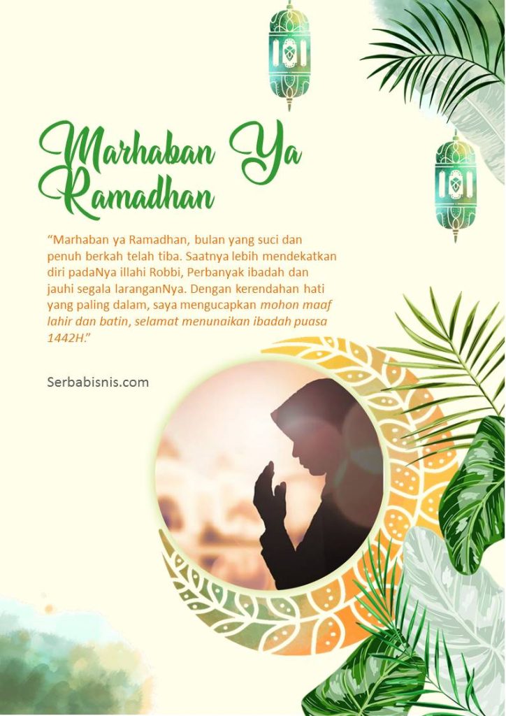 Poster Ucapan Menyambut Ramadhan, Edit Dengan Powerpoint! SerbaBisnis