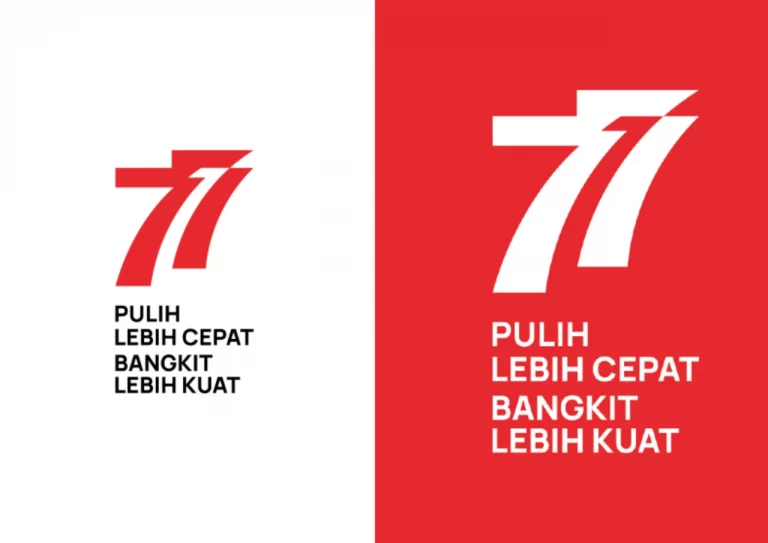 Logo HUT RI 77 Vertikal (Warna)